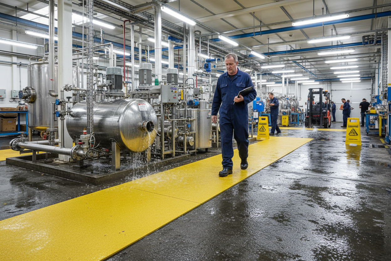 Premium Heavy Duty Anti-Slip GRP Panel Sheets - Weather Resistant, Customizable Sizes for Superior Safety