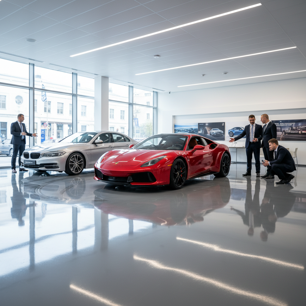 Professional Two Pack Epoxy Dust Sealer Floor Paint for Concrete Showrooms - Durable, Chemical Resistant, Easy to Apply