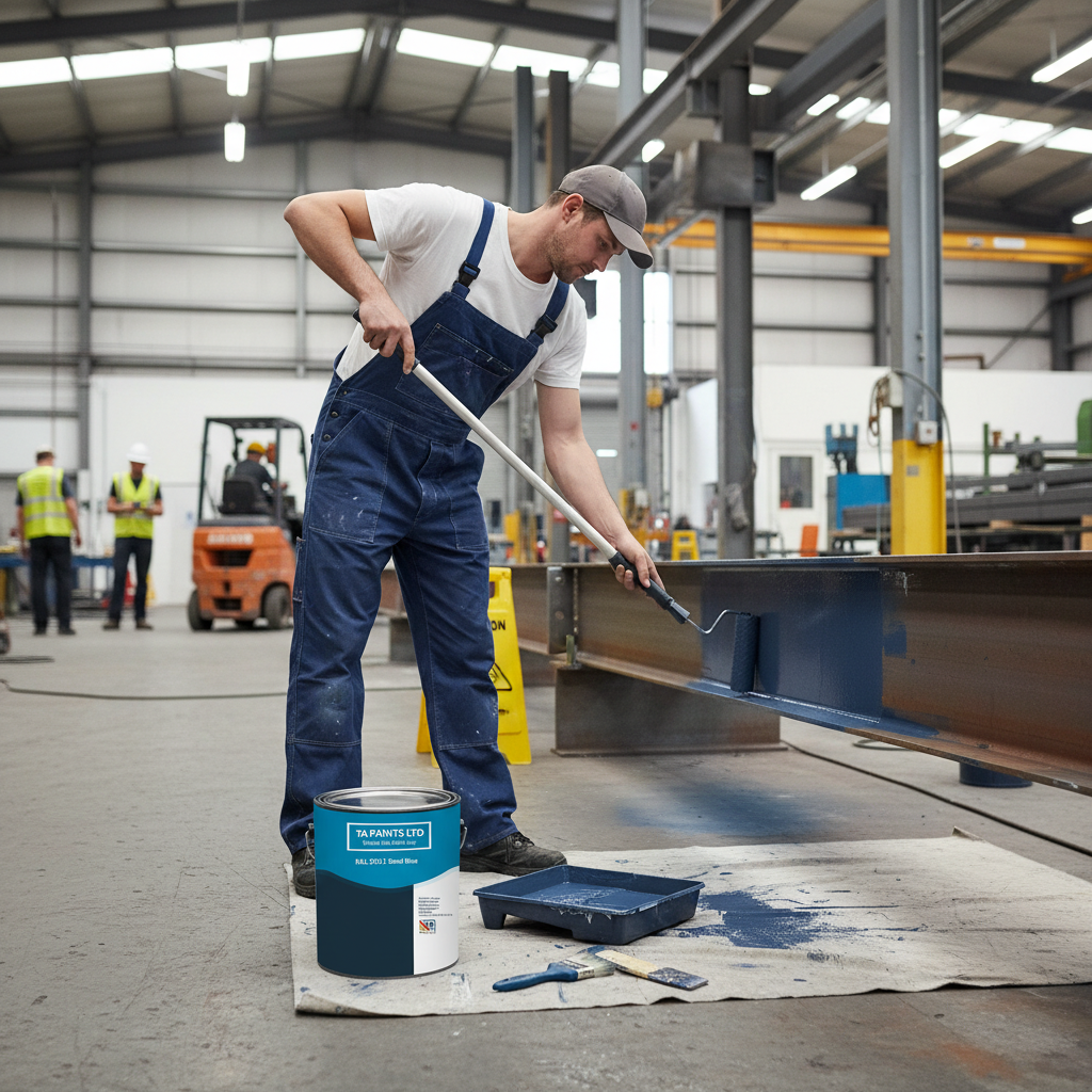 Premium Universal PU Enamel Steel Blue Paint for Indoor and Outdoor Use - Durable, Weatherproof Finish in Multiple Sizes