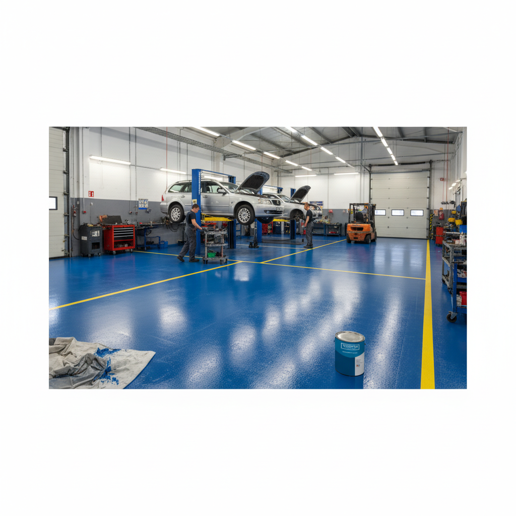 Premium Durable Garage Floor Paint - Chemical Resistant, UV Protected Coating for Concrete and Metal Surfaces