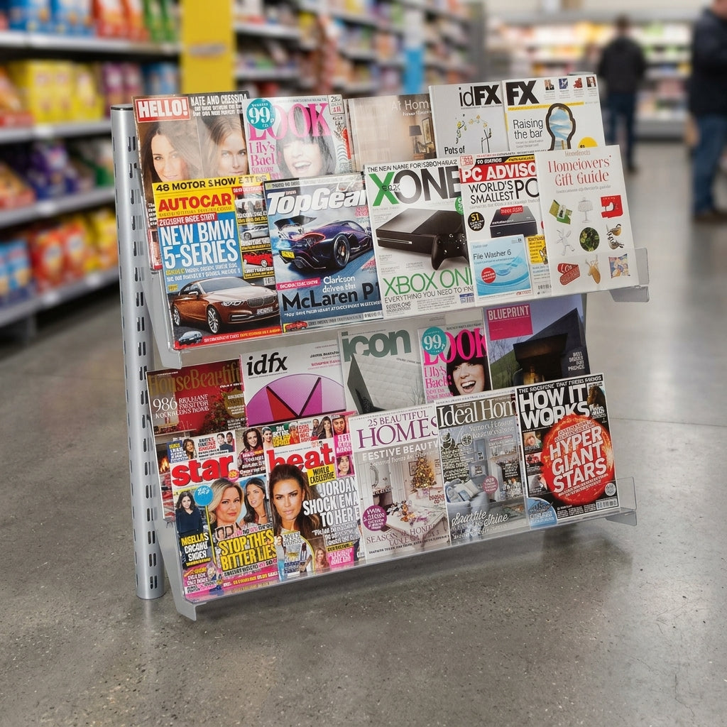 1000mm Standard Bay Shelving System with 2 Tier Displays (view 2)