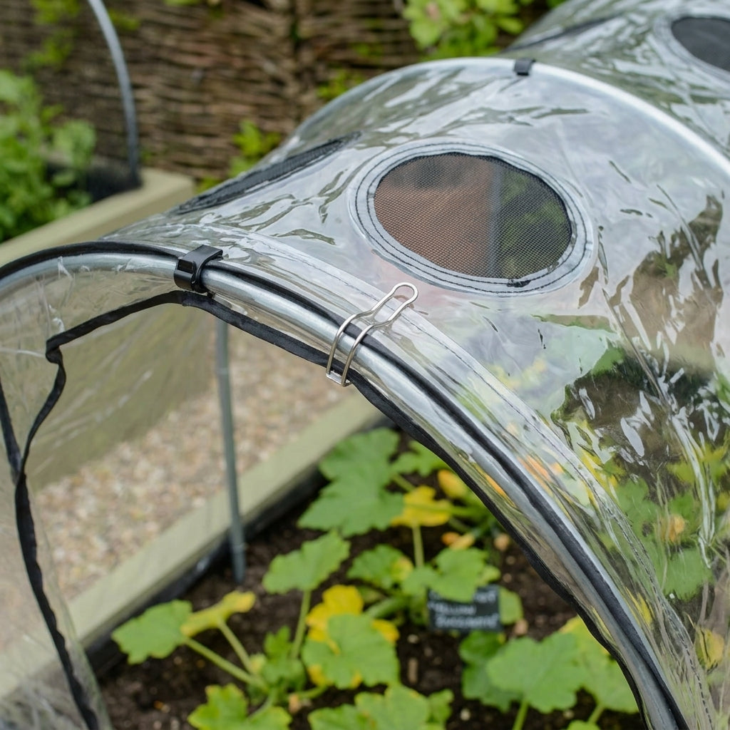Fitted Hoops & PVC Cover for Metal Raised Beds (view 2)