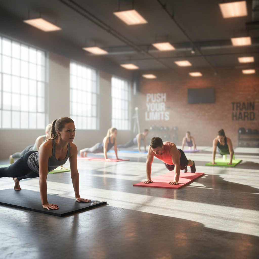 Premium Super Deluxe Gym Mat - High Density Recycled Foam with Heavy Duty PVC and Anti-Slip Base for Gymnastics and Physical Education