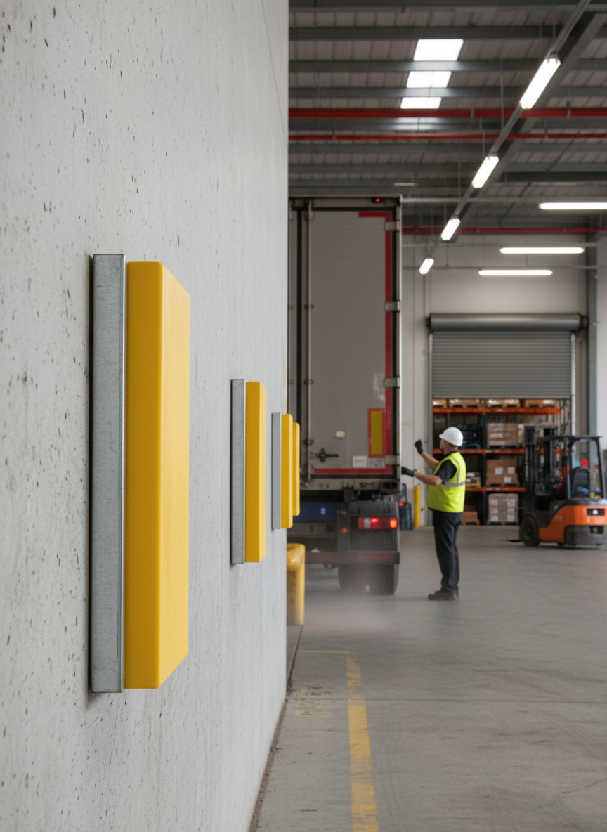 Premium Low-Profile Rubber Dock Bumper 450 x 250 x 60 mm with Removable UHMWPE Panel
