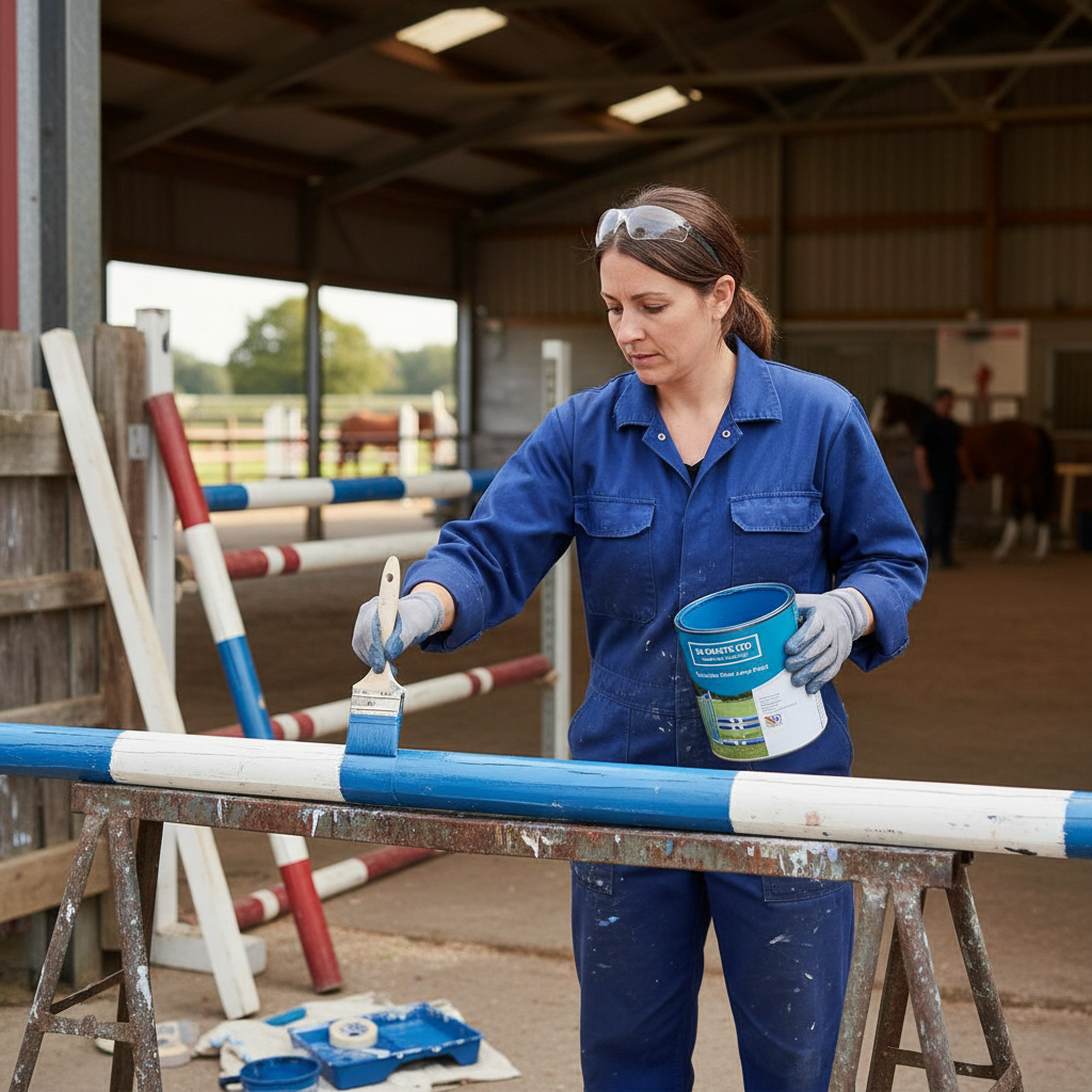 Premium Multi-Purpose Show Jump Paint for Wood, Metal, Plastic, and Fibreglass with Weather Resistance and UV Protection