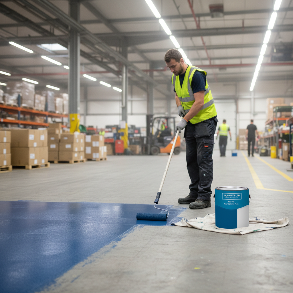 Premium Universal PU Enamel Concrete Floor Paint - Durable, UV Resistant, Easy Application for Garages and Warehouses