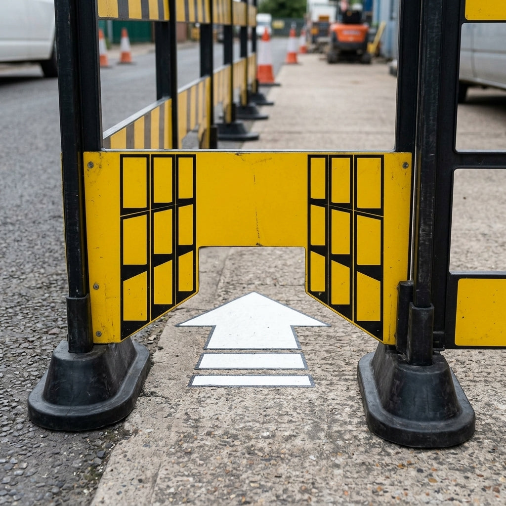 430mm floor safety sign – keep aisles clear (view 2)