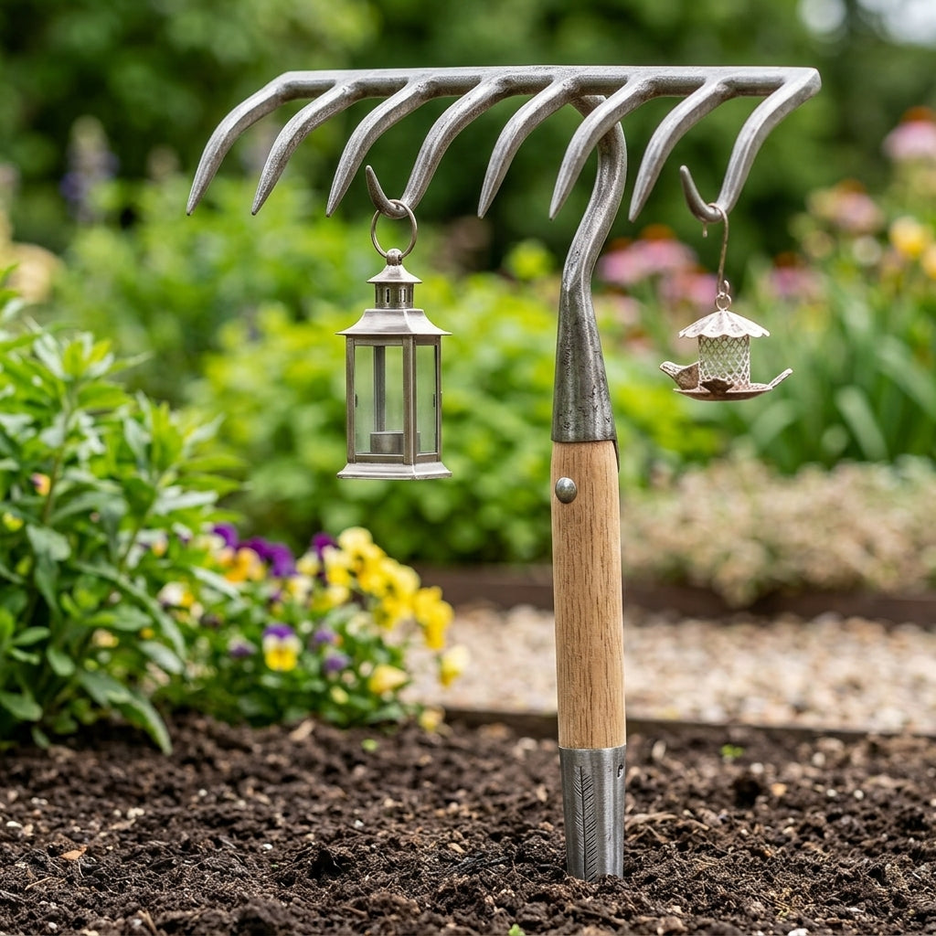 Long Handle Rake with 8 Tines (view 2)