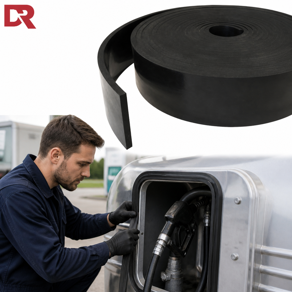 Nitrile PVC Fuel Grade Rubber Strip 5m for Gaskets & Seals