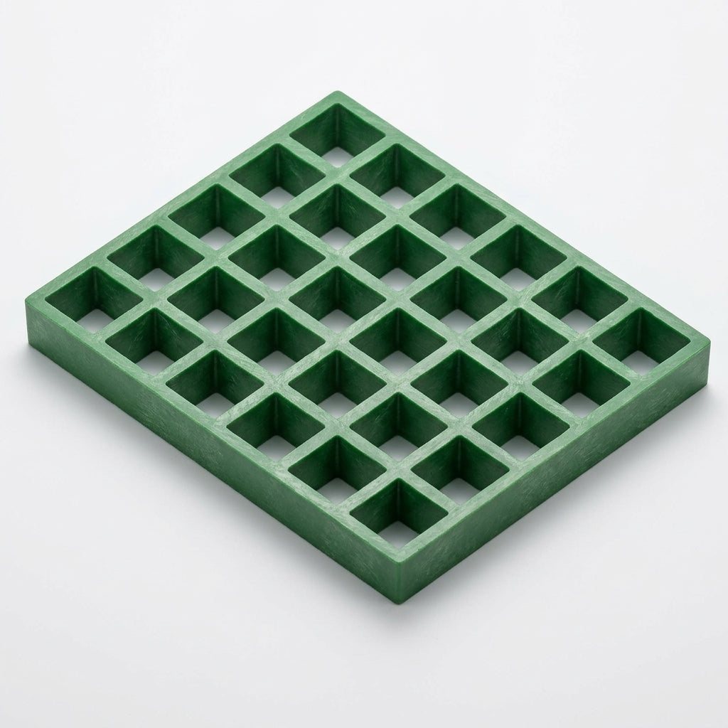 25mm Thick GRP Grating Panels in Grey, Green or Yellow (view 2)