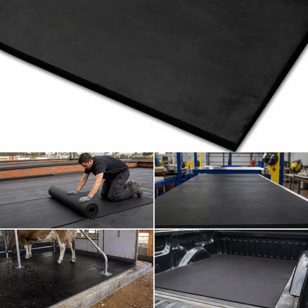 Black EPDM Rubber Sheet 1.4m Wide for General Purpose Use