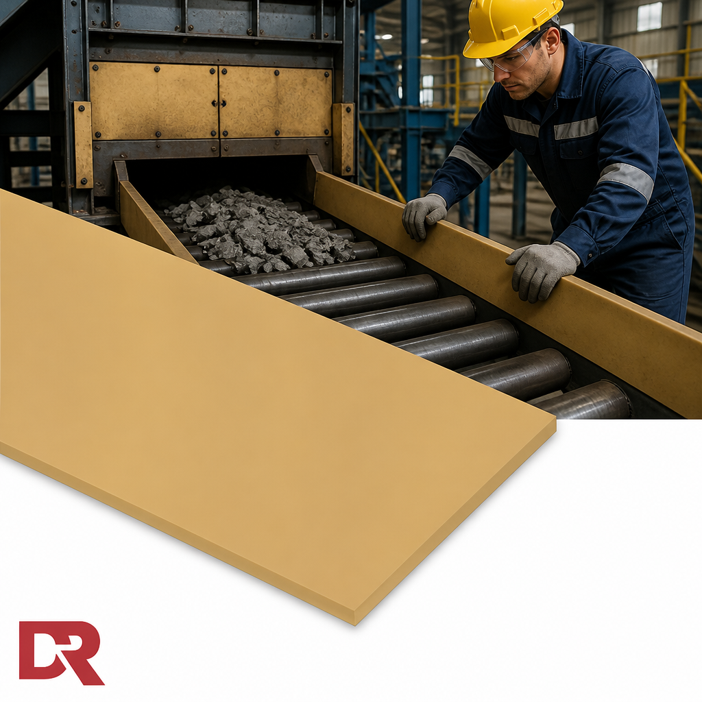 Tan Shotblast Rubber Sheet 45 Degree Hardness for Industrial Applications