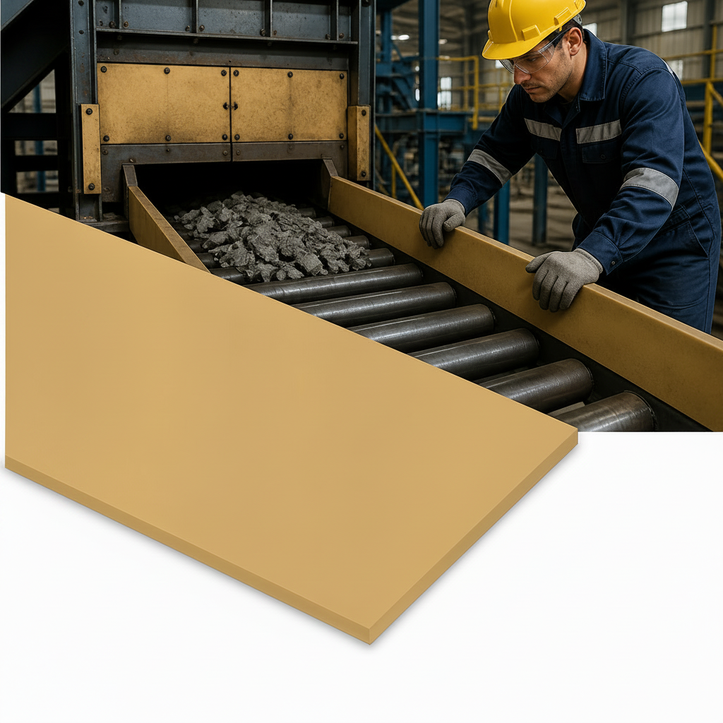 Tan Shotblast Rubber Sheet 45 Degree Hardness for Industrial Applications