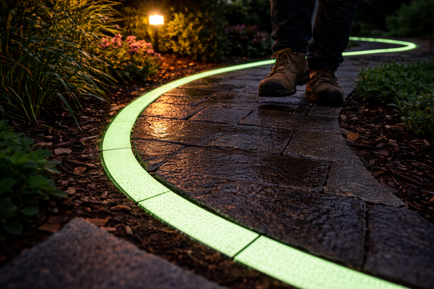 High-Performance Anti-Slip Tape Roll - Luminous Glow in the Dark, 2" x 5 Meters with Strong Adhesive for Safe Steps