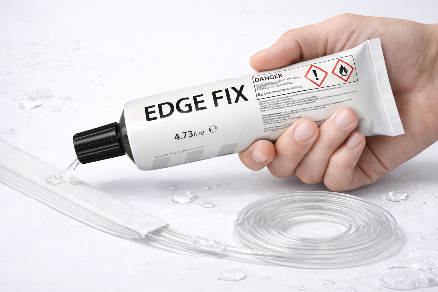 Premium Edge Fix Sealer for Adhesive Tape - Quick Drying, Precise Application, Ideal for High Traffic Areas