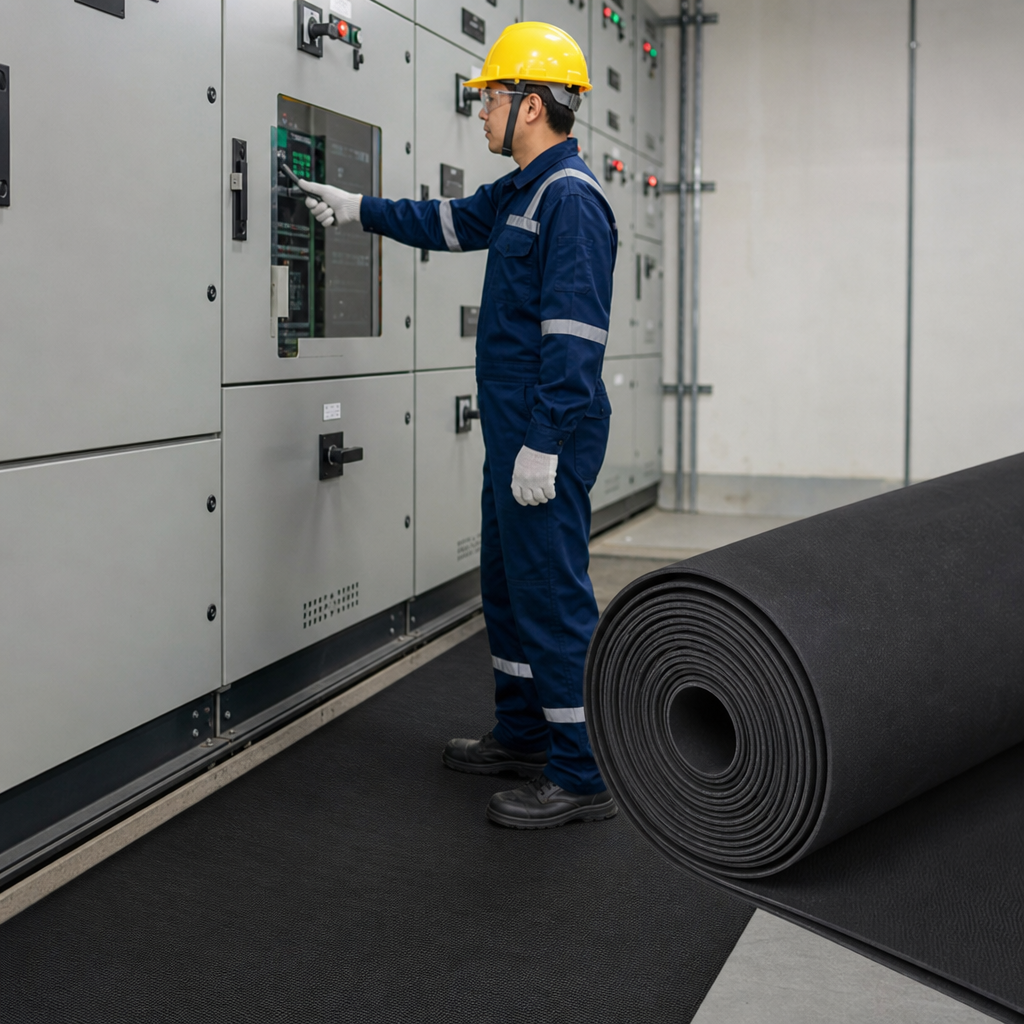 Electrical Safety Matting 17000V for Safe Work Environments