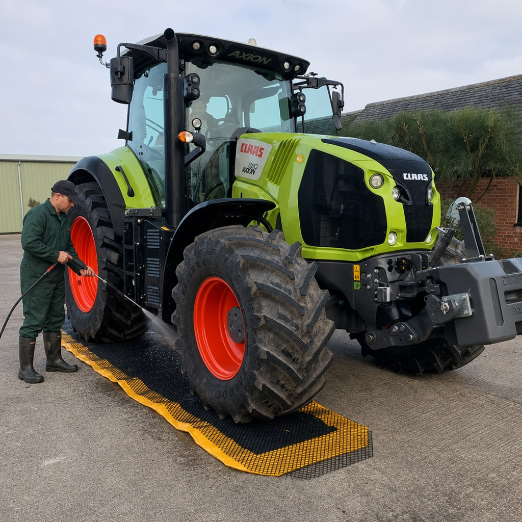 Disinfectant Tractor Mats 1m x 6m for Biosecurity Applications (Pack of 2)