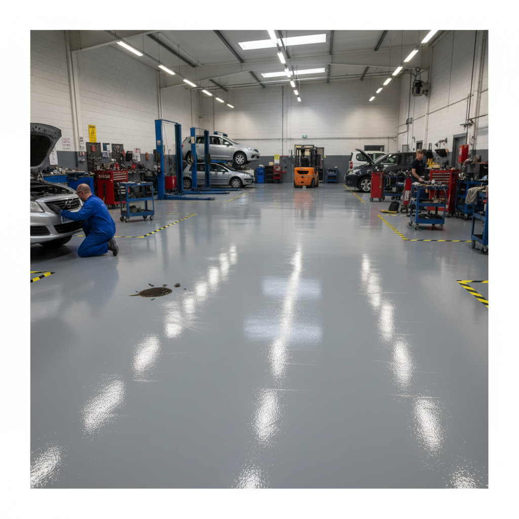 Premium Two Pack Epoxy Garage Floor Paint for High Traffic Surfaces, Durable and Chemical Resistant Finish