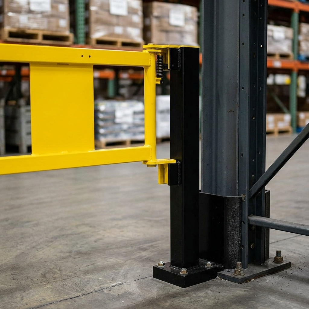 835 × 475 mm self-closing railing gate for hybrid systems (view 2)