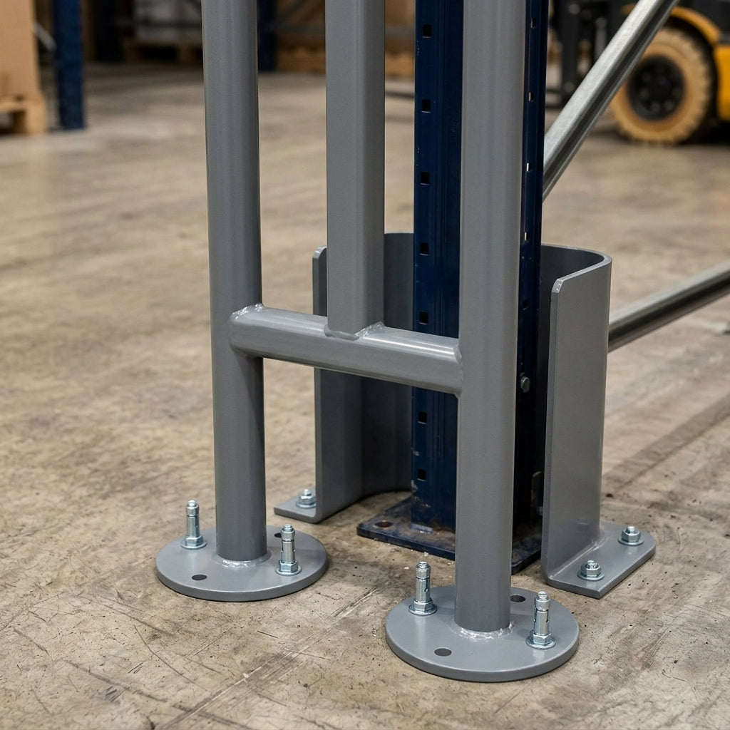 48mm Column Post Protector – Floor & Wall Mounted (view 2)