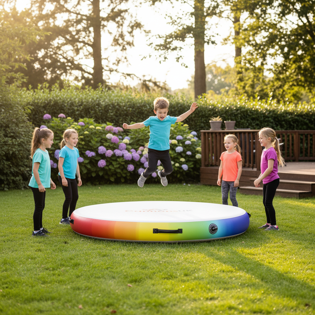 Professional Large Rainbow Air Track Pro Air Spot - Lightweight, Versatile for Gym and Water Use, Available in Multiple Colors