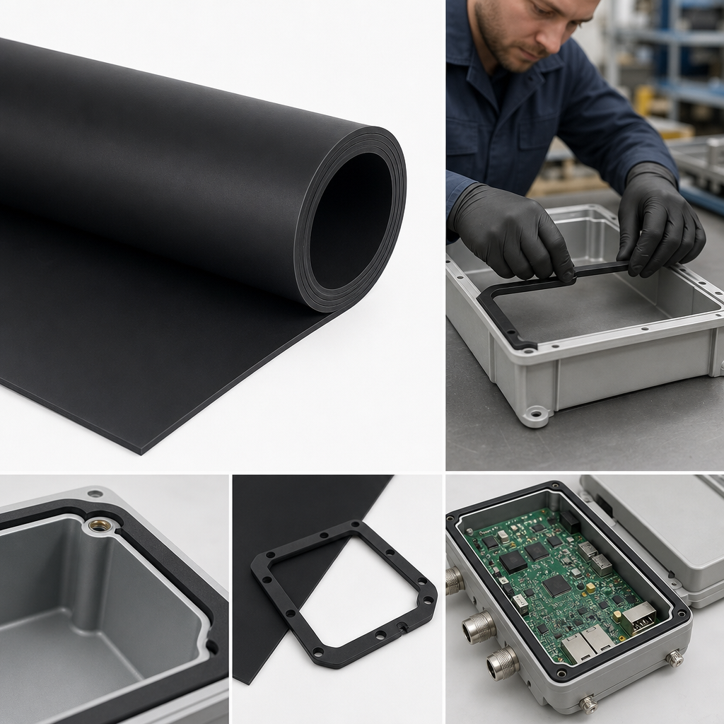 Electrically Conductive Black Silicone Sheet for Gasket Applications