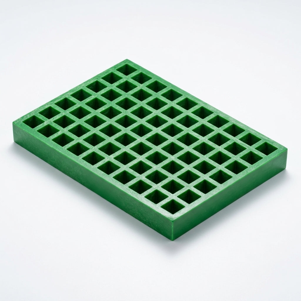 38mm Thick Mini Mesh Grating Panels Green (view 2)