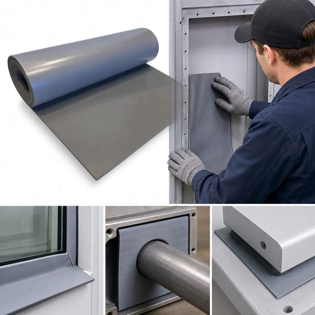 HT800 Expanded Grey Silicone Sponge Sheet for Sealing and Protection