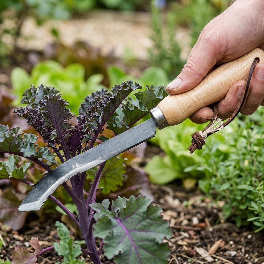 Harvesting Knife with High Carbon Steel Blade (view 2)