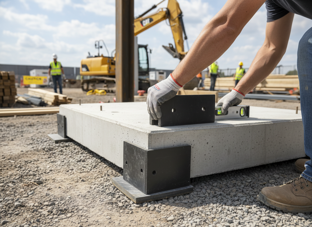 Premium Heavy Duty Rubber Dock Packer 450 x 450 x 15 mm for Ramp Bumper Adjustment