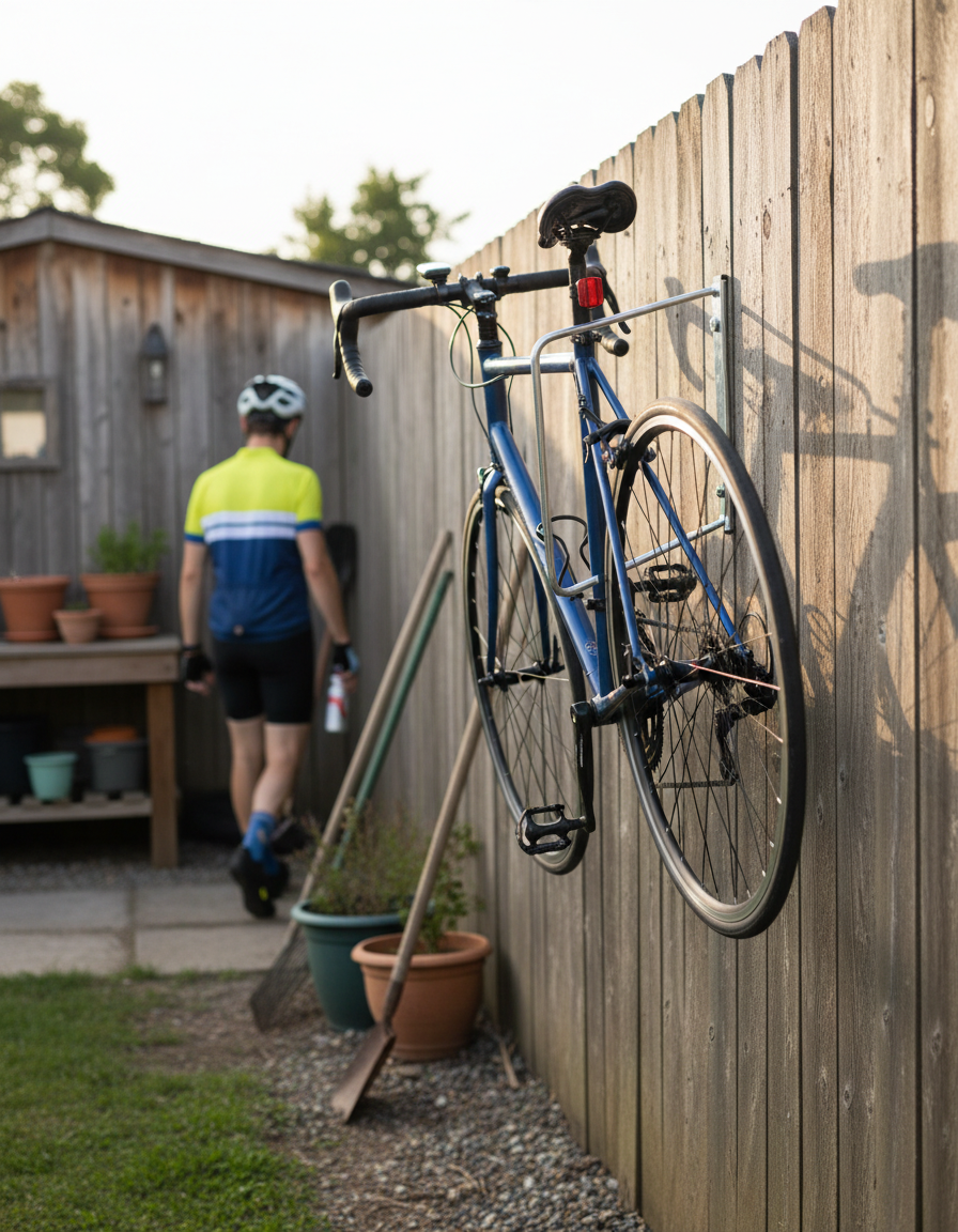 Premium Wall-Mounted Bike Rack with Steel Construction, 335 x 300 x 110mm Dimensions and 1.2kg Weight