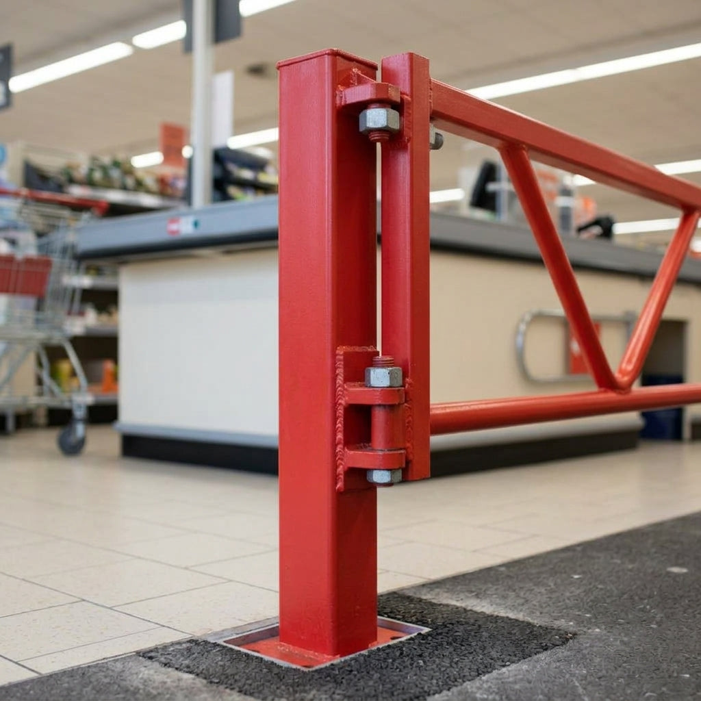 3–7m Manual Swing Barrier Gate Galvanised Steel (view 2)