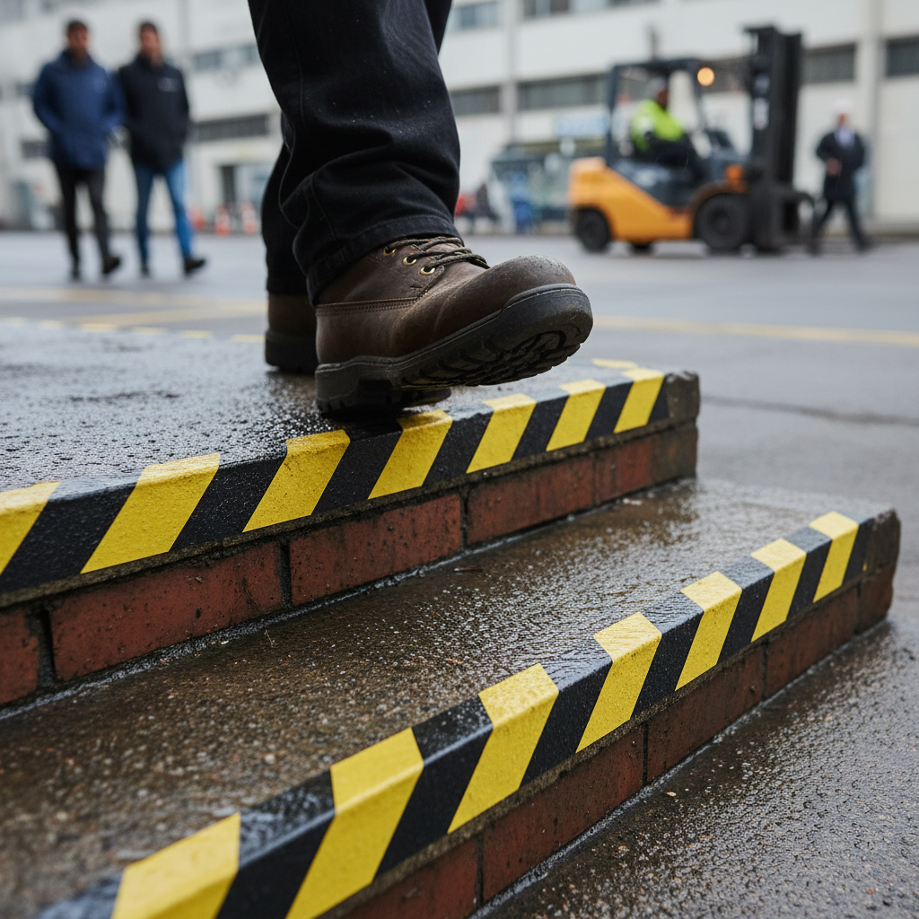 High-Performance Anti-Slip Hazard Tape Roll for Steps and Stair Nosings, Durable Self-Adhesive Grip for Safety