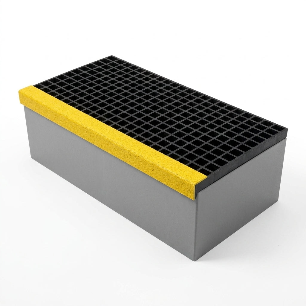 210-300mm Step Over Platform GRP with Anti-Slip Nosing (view 2)