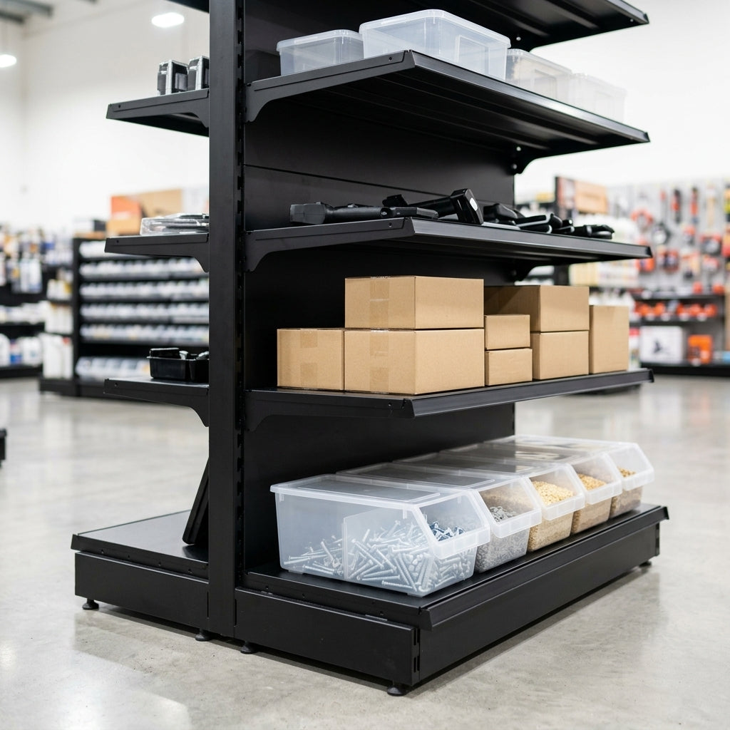 1.8m Wall Shelving Bay 570mm Base 470mm Uppers Adjustable (view 2)