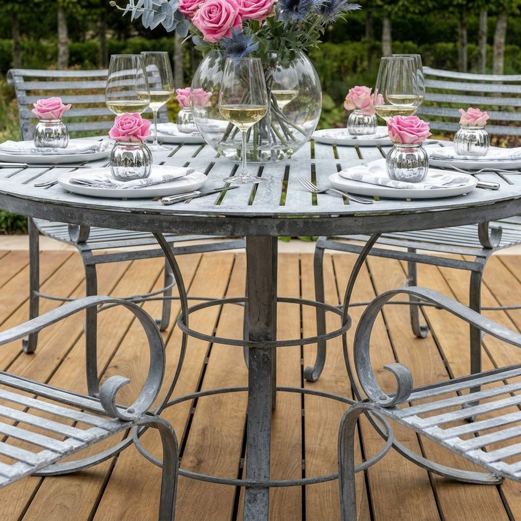 1.3m Round Dining Table - High Grade Steel (view 2)