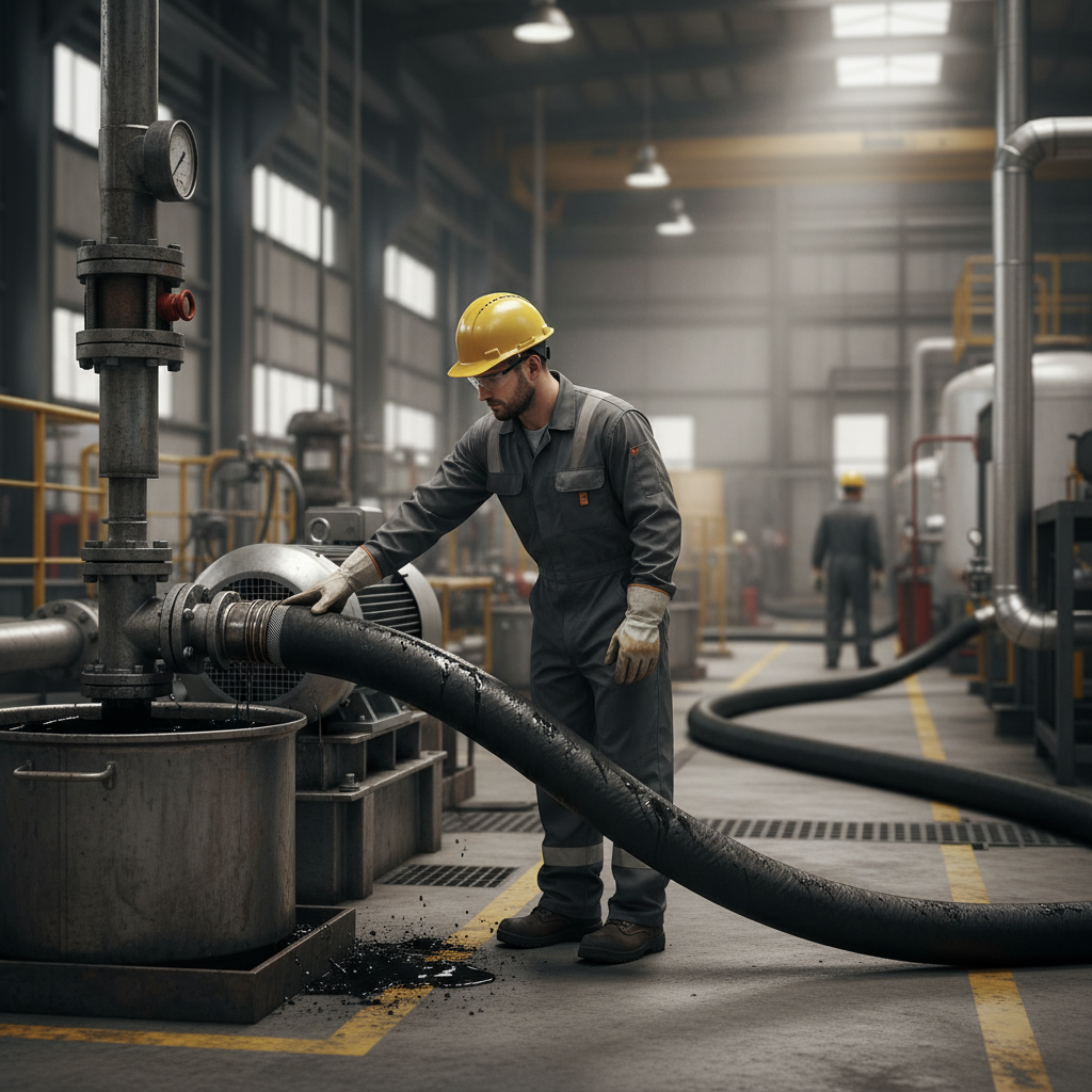 Premium Heavy Duty Suction and Discharge Hose for Oil and Hydrocarbons – 10 Bar NBR Construction with Embedded Copper Wire
