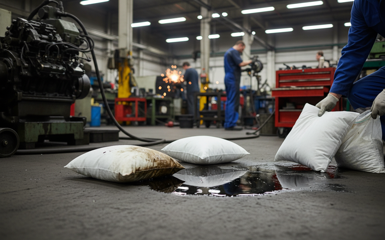 Oil Selective Absorbent Pillows - OSC16-59 || Absorbs 59ltr Per Pack of 16
