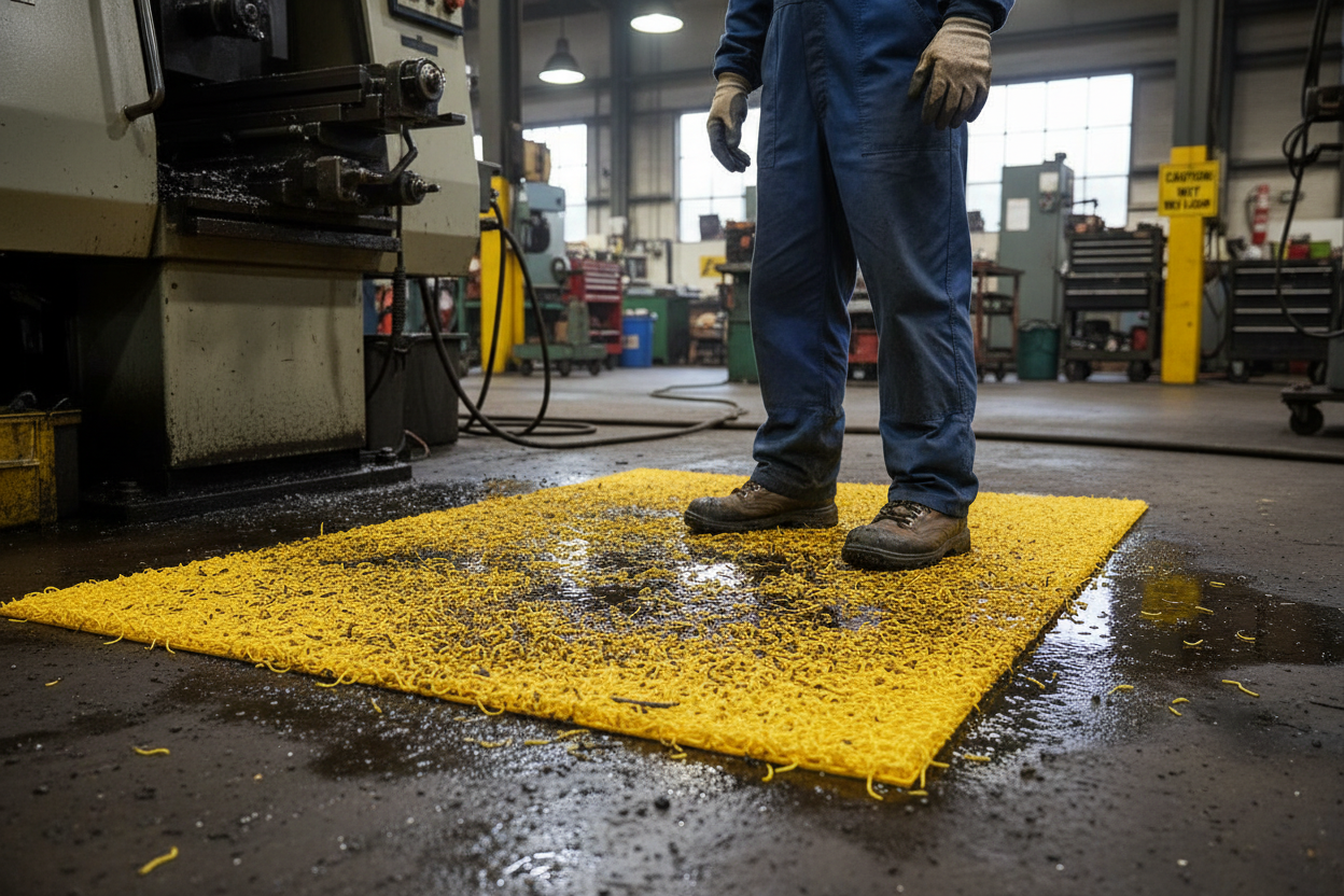 Heavy Duty PVC Spaghetti Mat with Anti-Slip Protection for Walkways and Ground Cover - UV Resistant and Customizable
