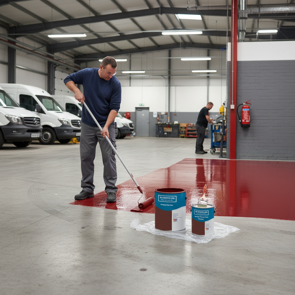 Premium Durable Red Epoxy Floor Paint – High-Performance Chemical Resistant Coating for Concrete and Garage Floors