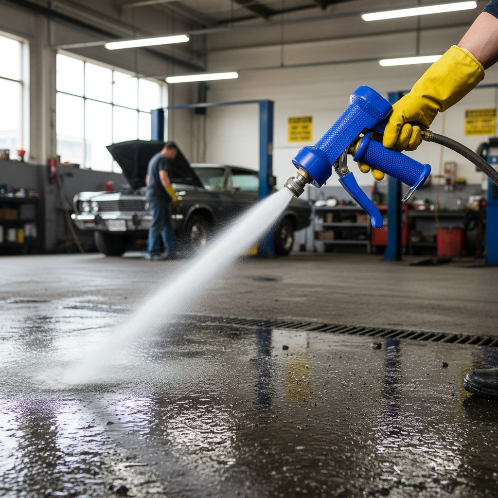 Premium Heavy Duty Wash Down Water Gun with Brass Body and Adjustable Water Jet for Industrial Applications