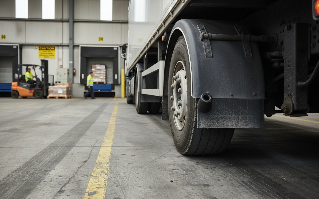 Premium Heavy Duty Rubber HGV Bumper for Refrigerated Trailers - 65mm Base Diameter