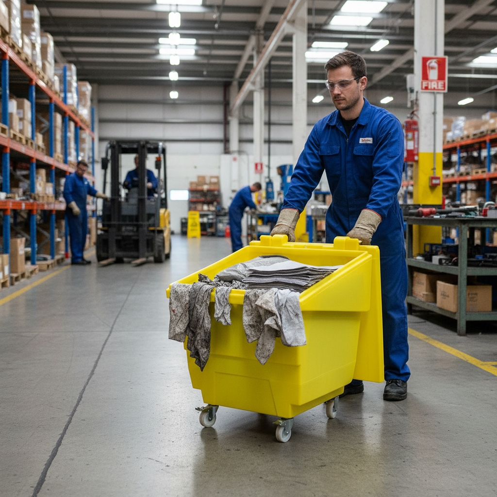 250ltr Wheeled Storage Container - GPSC2W ||L875 x W875 x H1010mm