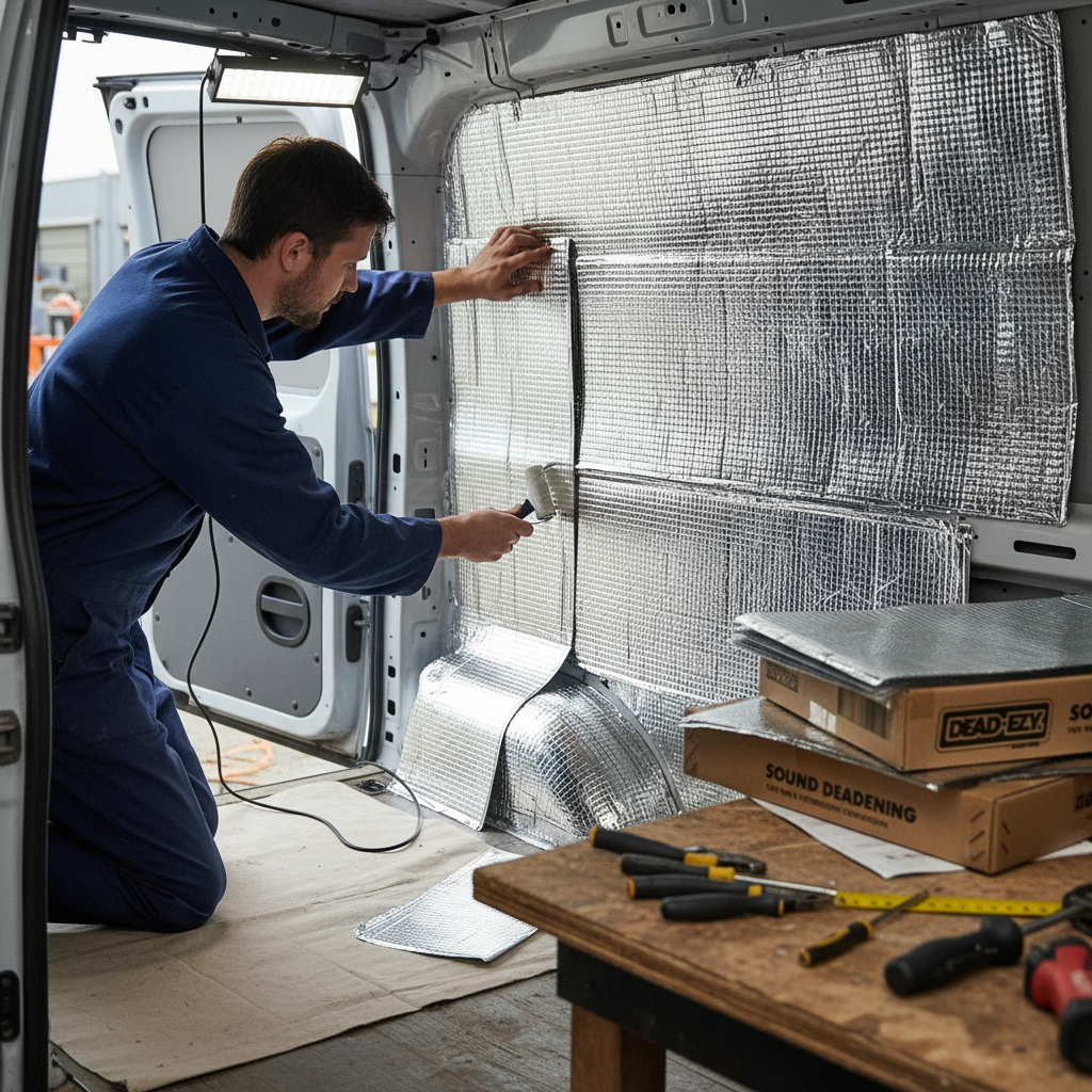 Premium Self-Adhesive Sound Deadening Material - 20 Sheets, Butyl Construction, Flexible Installation for Noise Reduction
