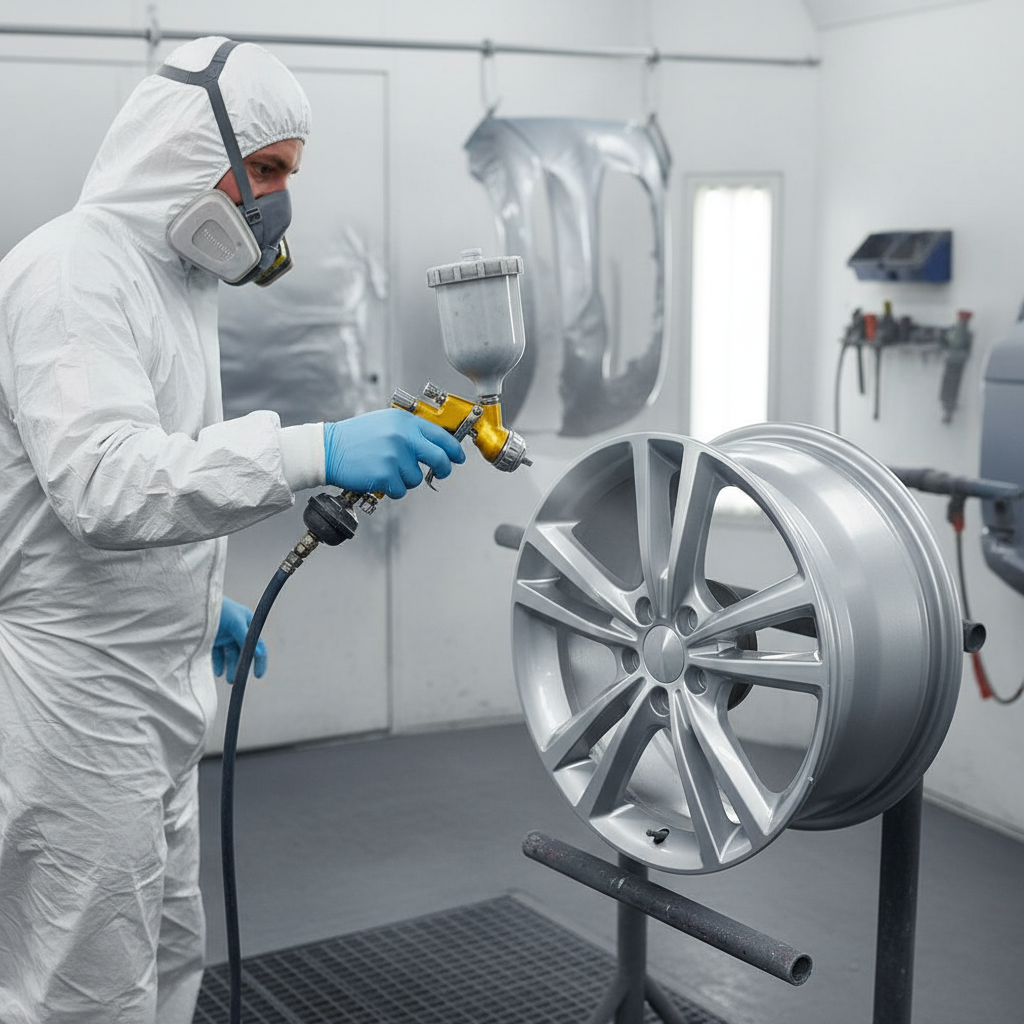 High-Performance Quick-Drying Enamel Resin Wheel Paint for Durable Finish on Steel and Primed Substrates