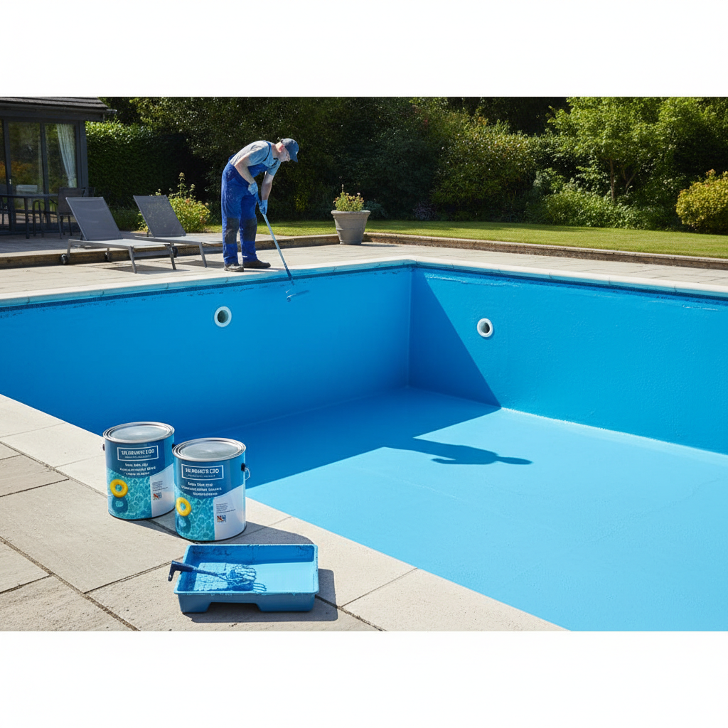 Premium Two Pack Epoxy Swimming Pool and Pond Paint - High-Performance Primer Sealer for Superior Protection