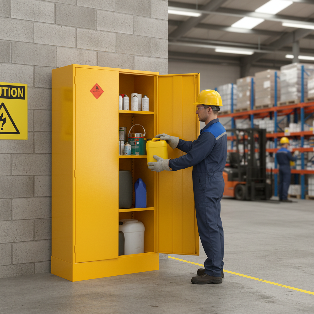 Flammable Liquids Cabinet - HSC72/36 ||L915mm x W457mm x H1829mm
