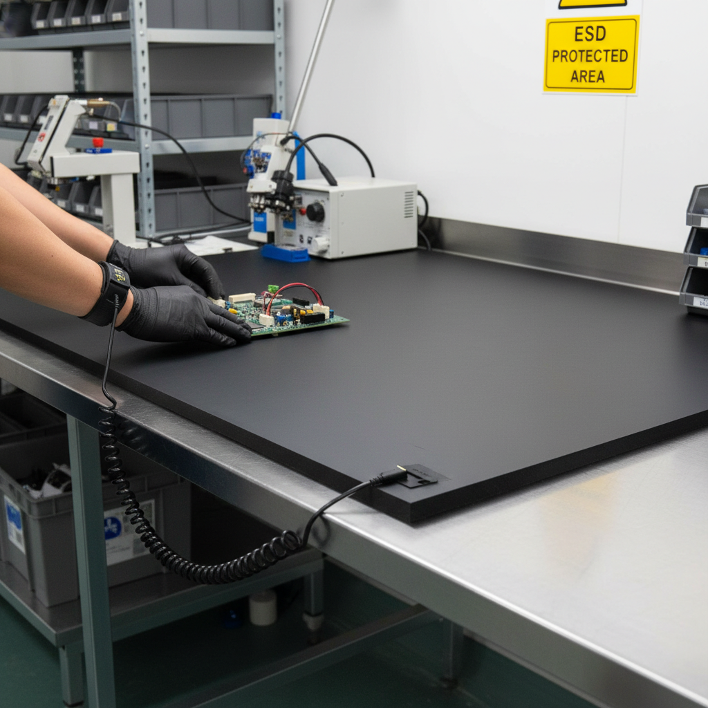 Premium Conductive Antistatic UHMWPE Polyethylene Sheet - Robust Static Control with Low Surface Resistance for Safe Applications
