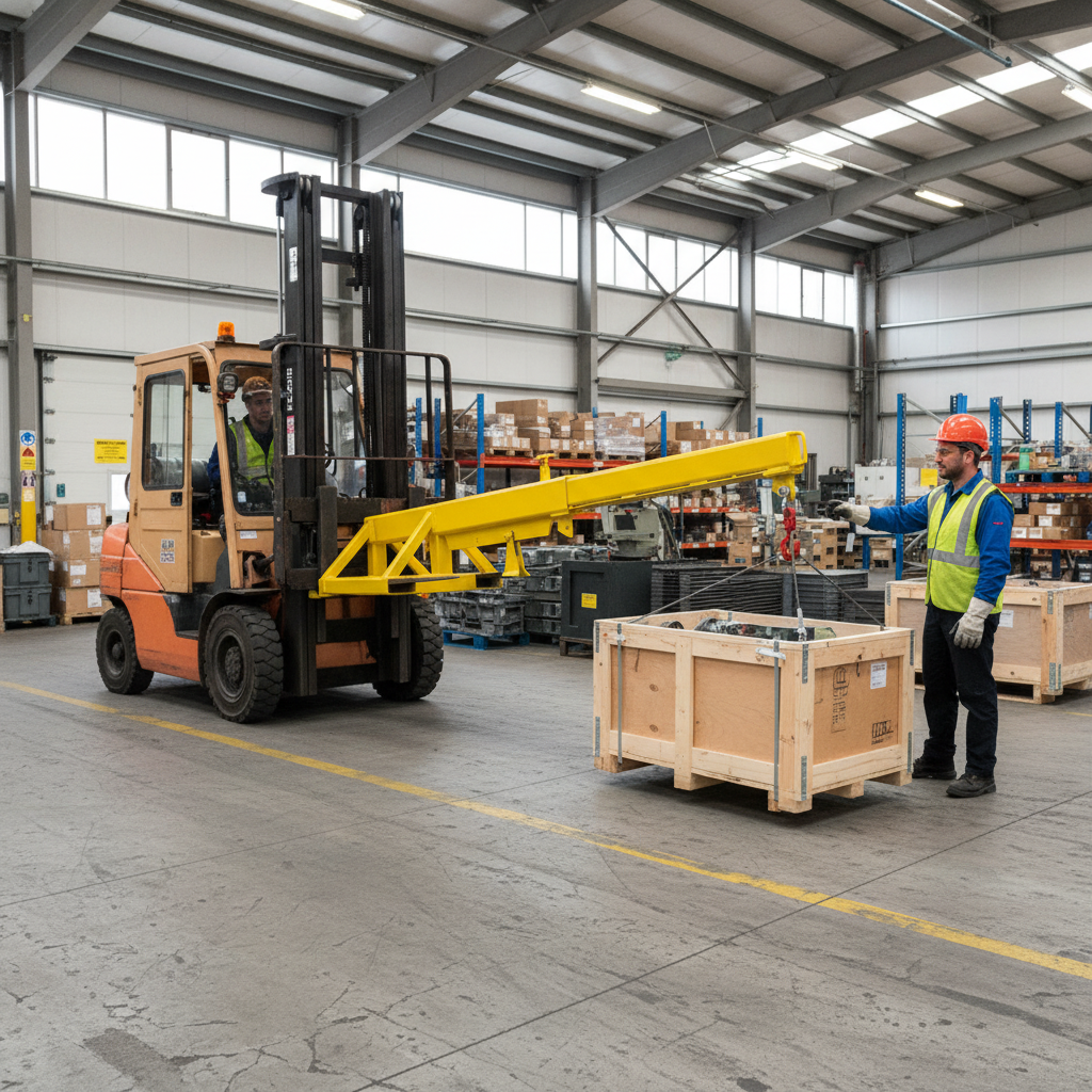 Crane Jib Forklift Attachment - CJE2 ||2100 to L3050 x W690 x H420mm