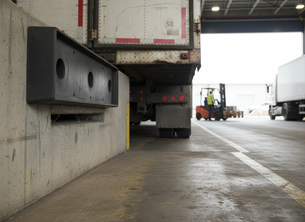 Premium Heavy Duty Dock Bumper Accessory - 750 x 250 x 100mm with Durable Rubber Element and 17 kg Weight